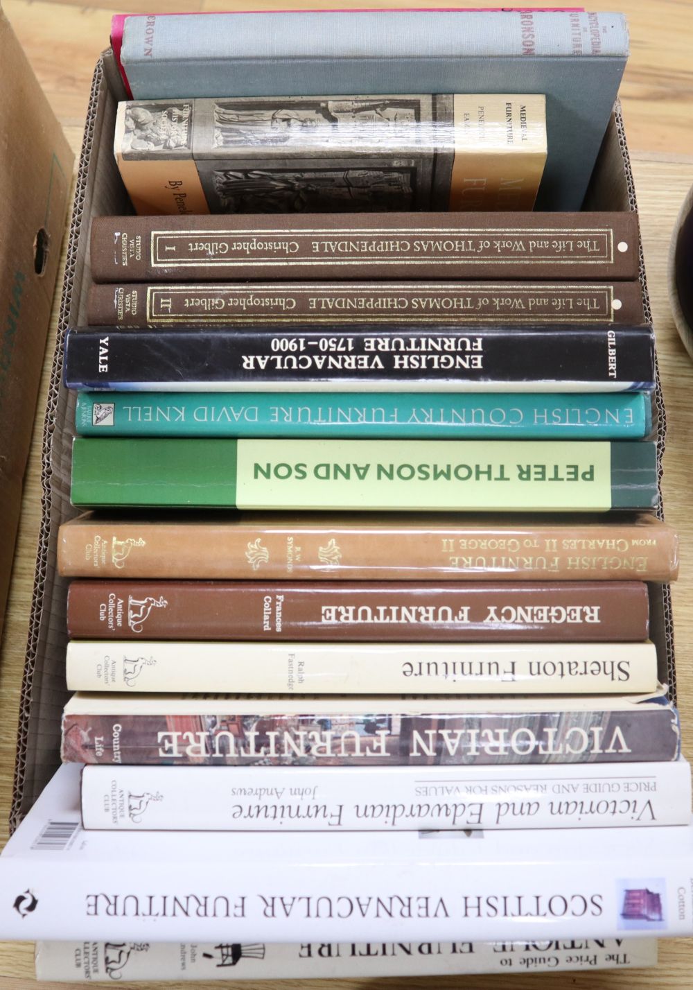A collection of furniture reference books to include: